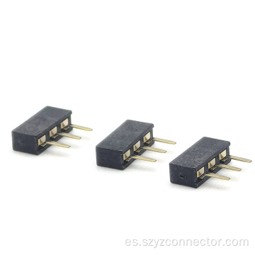 Conector hembra de paso de 2,54 mm de una sola fila 3P